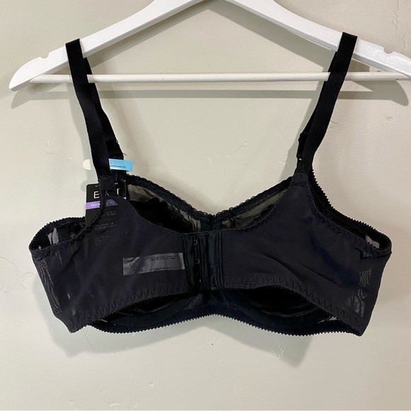 Bali Women’s Classic Support Underwire Full Coverage Floral Bra Midnight NWT - Picture 3 of 5